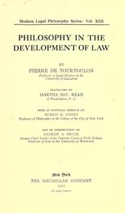 Front cover of Principes philosophiques de l'histoire du droit by Pierre de Tourtoulon