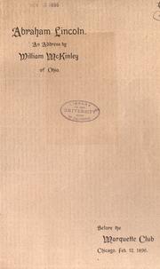 Cover of Abraham Lincoln by McKinley, William