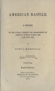 Cover of American bastile by John A. Marshall