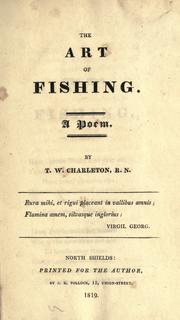 Front cover of The art of fishing by T. W. Charleton