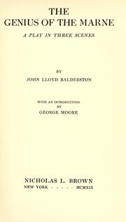 Cover of The genius of the Marne by John L. Balderston