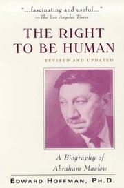 Cover of The right to be human by Edward Hoffman