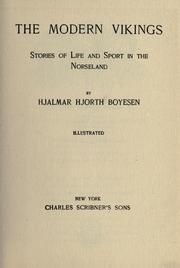 Front cover of The modern vikings by Hjalmar Hjorth Boyesen
