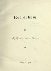 Cover of Bethlehem by Henry S. Kirk