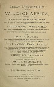 Cover of Great explorations in the wilds of Africa by Joel Tyler Headley