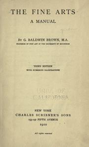 Cover of The Fine arts by Gerard Baldwin Brown