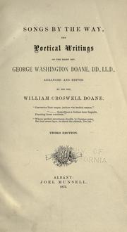 Front cover of Songs by the way by George Washington Doane