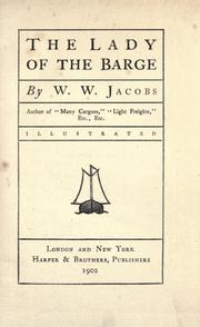 Front cover of The lady of the barge by W. W. Jacobs