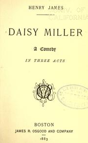 Cover of Daisy Miller by Henry James