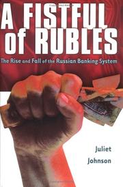 Front cover of A fistful of rubles by Juliet Ellen Johnson