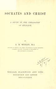 Front cover of Socrates and Christ by R. M. Wenley