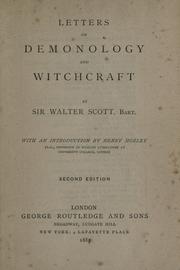 Front cover of Letters on demonology and witchcraft by Sir Walter Scott
