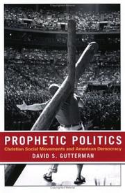 Cover of Prophetic Politics by David S. Gutterman