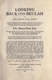 Cover of Looking back from Beulah by Alma White