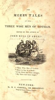 Front cover of The merry tales of the three wise men of Gotham by Paulding, James Kirke