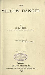 Front cover of The yellow danger by M. P. Shiel