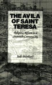Front cover of The Avila of Saint Teresa by Jodi Bilinkoff