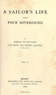 Front cover of A sailor's life under four sovereigns by Henry Keppel