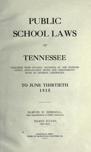 Cover of Laws, etc by Tennessee