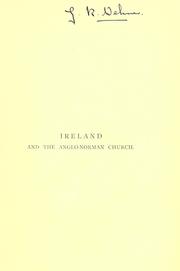 Cover of Ireland and the Anglo-Norman church by Stokes, George Thomas