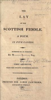 Front cover of The lay of the Scottish fiddle by Paulding, James Kirke