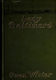 Cover of Lady Baltimore by Owen Wister