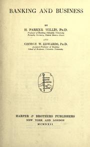 Cover of Banking and business by Henry Parker Willis