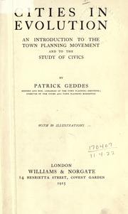 Cover of Cities in Evolution by Patrick Geddes