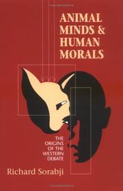 Cover of Animal Minds and Human Morals by Richard Sorabji