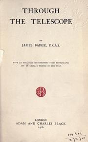 Cover of Through the telescope by Baikie, James