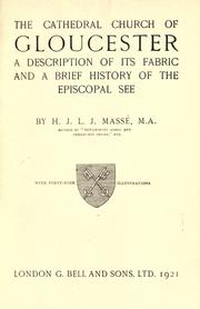 Front cover of The cathedral church of Gloucester by H. J. L. J. Massé
