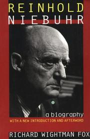 Front cover of Reinhold Niebuhr by Richard Wightman Fox