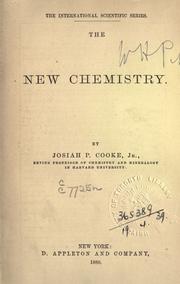 Cover of The new chemistry by Cooke, Josiah Parsons