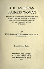 Cover of The American business woman by John Howard Cromwell