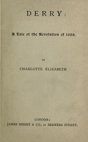 Cover of Derry by Charlotte Elizabeth