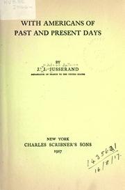 Cover of With Americans of past and present days by J. J. Jusserand