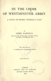 Front cover of In the choir of Westminster Abbey by Emma Marshall