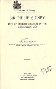 Front cover of Sir Philip Sidney by Henry Richard Fox Bourne