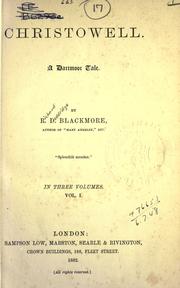 Front cover of Christowell, a Dartmoor tale by R. D. Blackmore