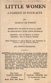 Cover of Little Women by Marian De Forest