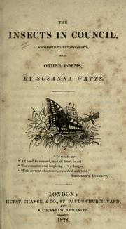 Front cover of The insects in council by Susanna Watts