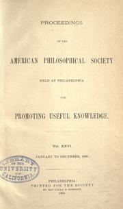 Cover of Supplemental register of written communications published in the Transactions and Proceedings of the American philosophical society, 1881-1889 by American Philosophical Society