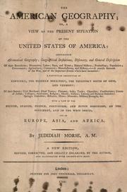 Front cover of The American geography by Jedidiah Morse
