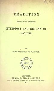 Front cover of Tradition by John Francis Arundell, 12th Baron Arundell of Wardour