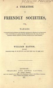 Front cover of A treatise on friendly societies by W. Hatton