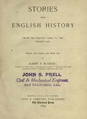 Cover of Stories from English history by Albert F. Blaisdell