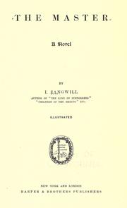 Cover of The Master by Israel Zangwill