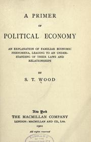 Front cover of A primer of political economy by Samuel T. Wood