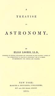 Cover of A treatise on astromony by Elias Loomis