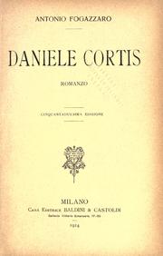 Front cover of Daniele Cortis by Antonio Fogazzaro